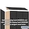 Salsbury Industries 2 Tier 'S' Designer Locker, 54"Wx76"Hx24"D, 6 Door, Black 18-27364BLK - alternate 7